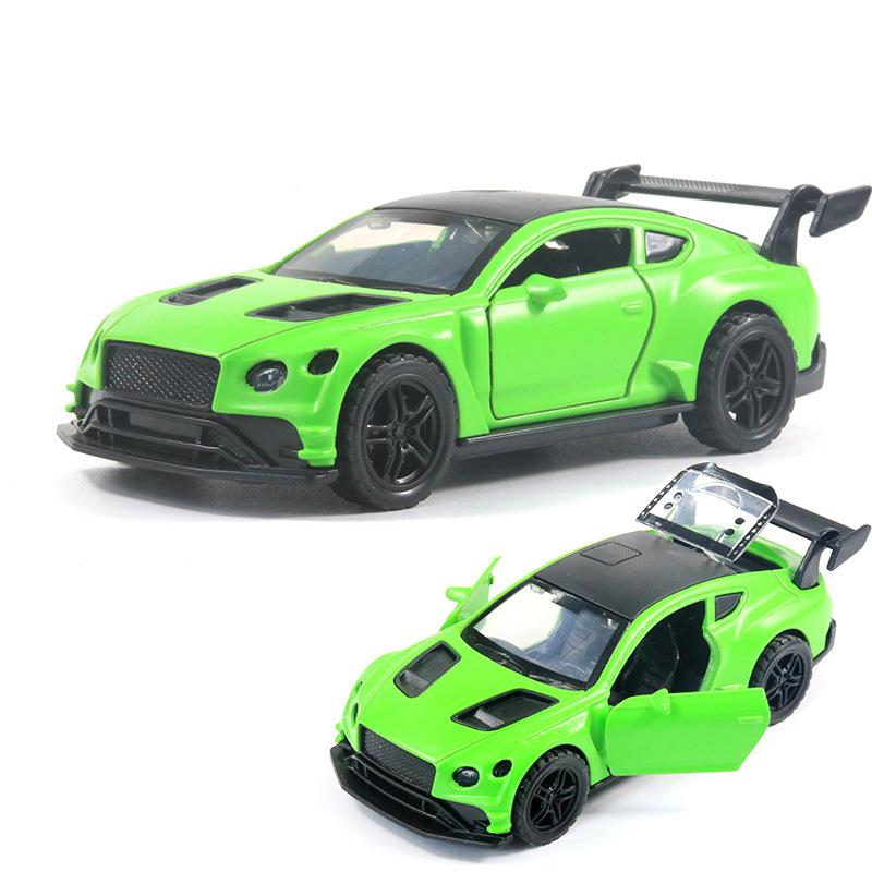 Bag 1:36 Alloy Sports Car Model with Sound and Light Pull Back Door Children's Toys Car Boy Women's Gifts Wholesale