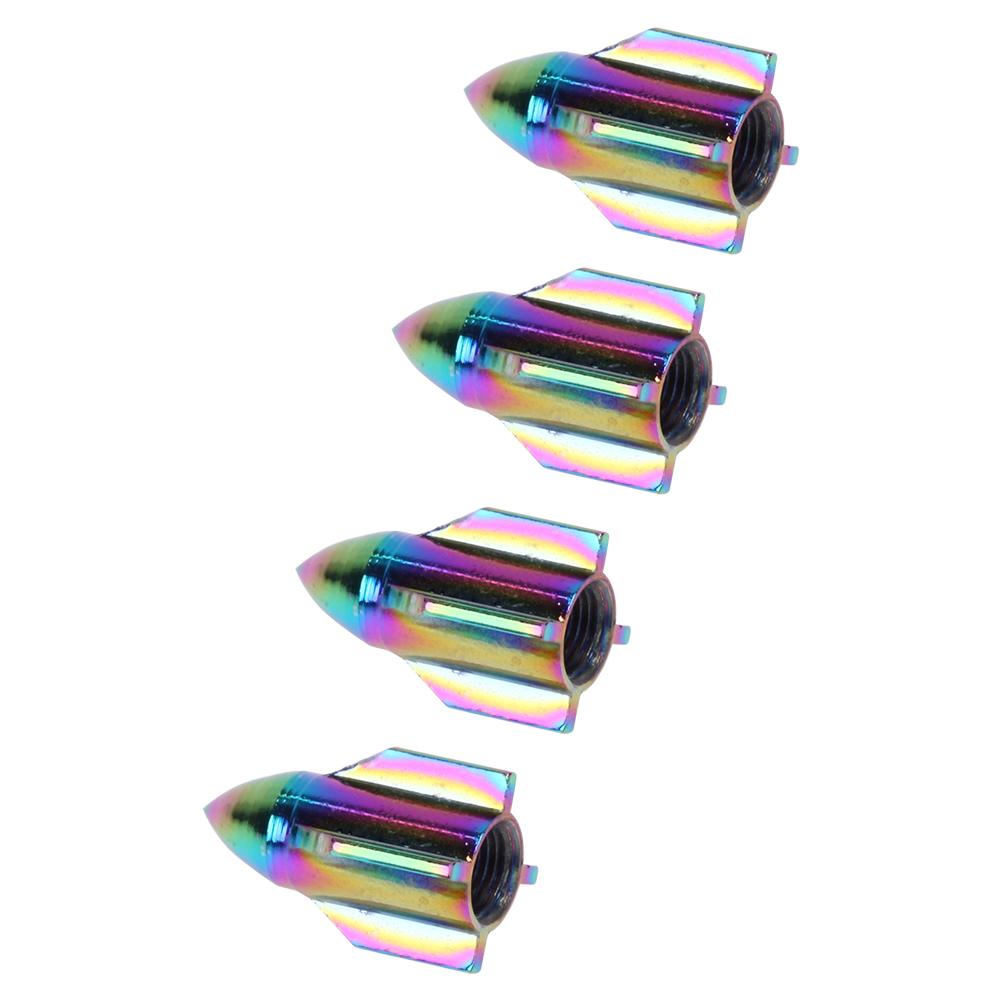 4 шт. Алюминиевые колпачки для вентилей автомобильных колес и шин в форме ракеты