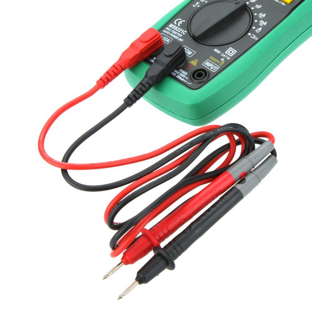 MASTECH MS8221C Цифровой мультиметр с и Температурой и Оптическими Клещами Автоматический Выбор Диапазона hFE, Емкость, Измерители