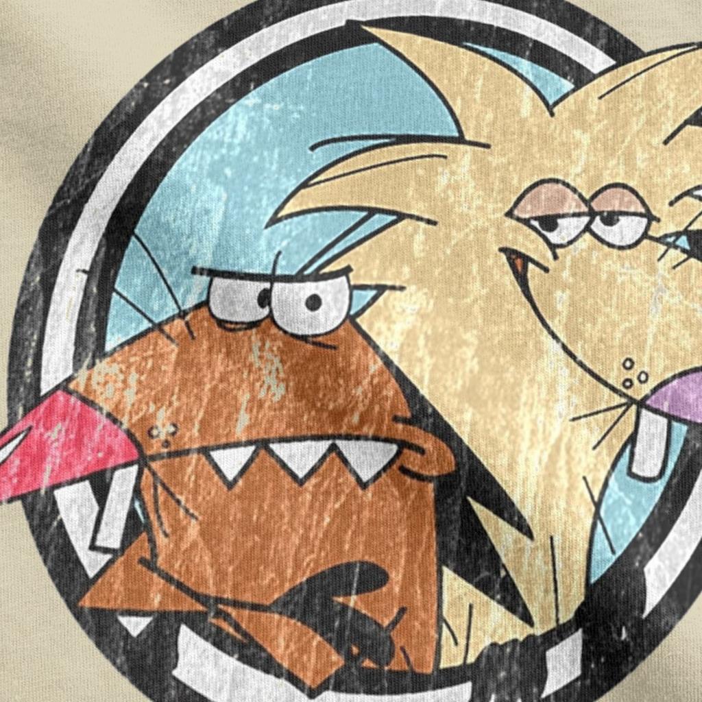 Футболка Angry Beavers для мужчин Хлопковая Новинка Футболка с круглым вырезом Футболки с коротким рукавом Одежда Лето