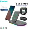 3 In 1 Wireless Charger Stand With Smart Led 15w Fast Charging Dock Station For Iphone Samsung S22 S21 Galaxy Watch 5 4 Buds Pro