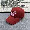 Sweet sister exclusive love car line baseball cap cherry embroidery soft top versatile daily travel sun protection cap
