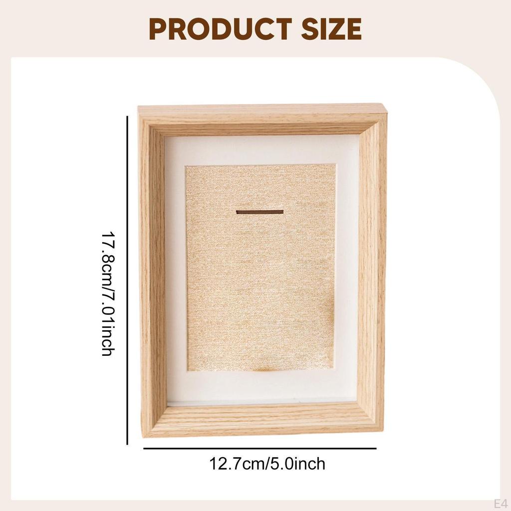 Case Frame Tabletop Decor Multipurpose Gifts Photo Shadow Box for Runners