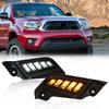 Для Toyota Tacoma 2012 2013 2014 2015 светодиодные дневные ходовые огни DRL белые дневные огни желтые указатели поворота 12 В автомобильные аксессуары