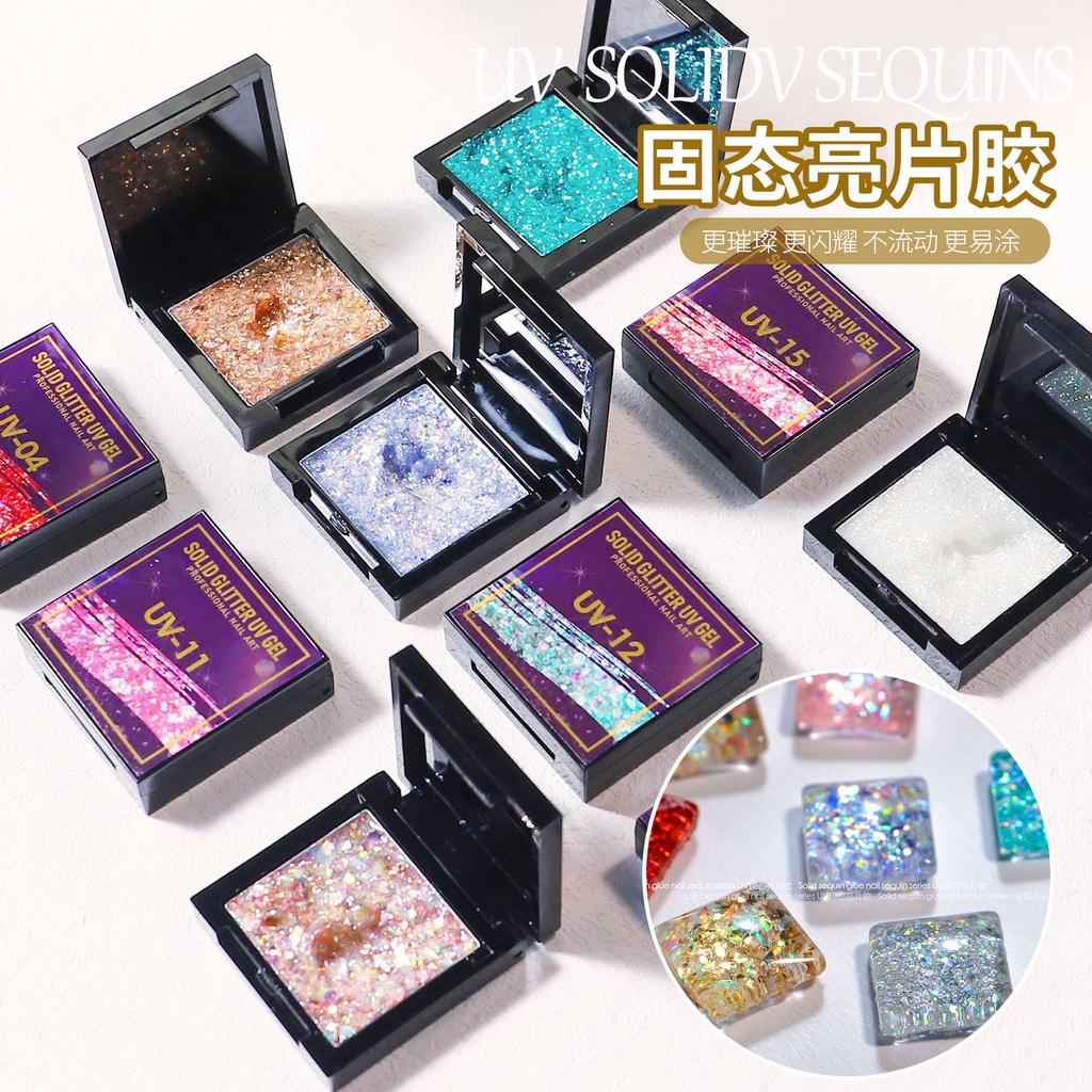 Nail Art Japanese Uv Solid Sequin Glue Nail Polish Glue Фототерапевтический клей Solid Glitter Sequin Glue Factory