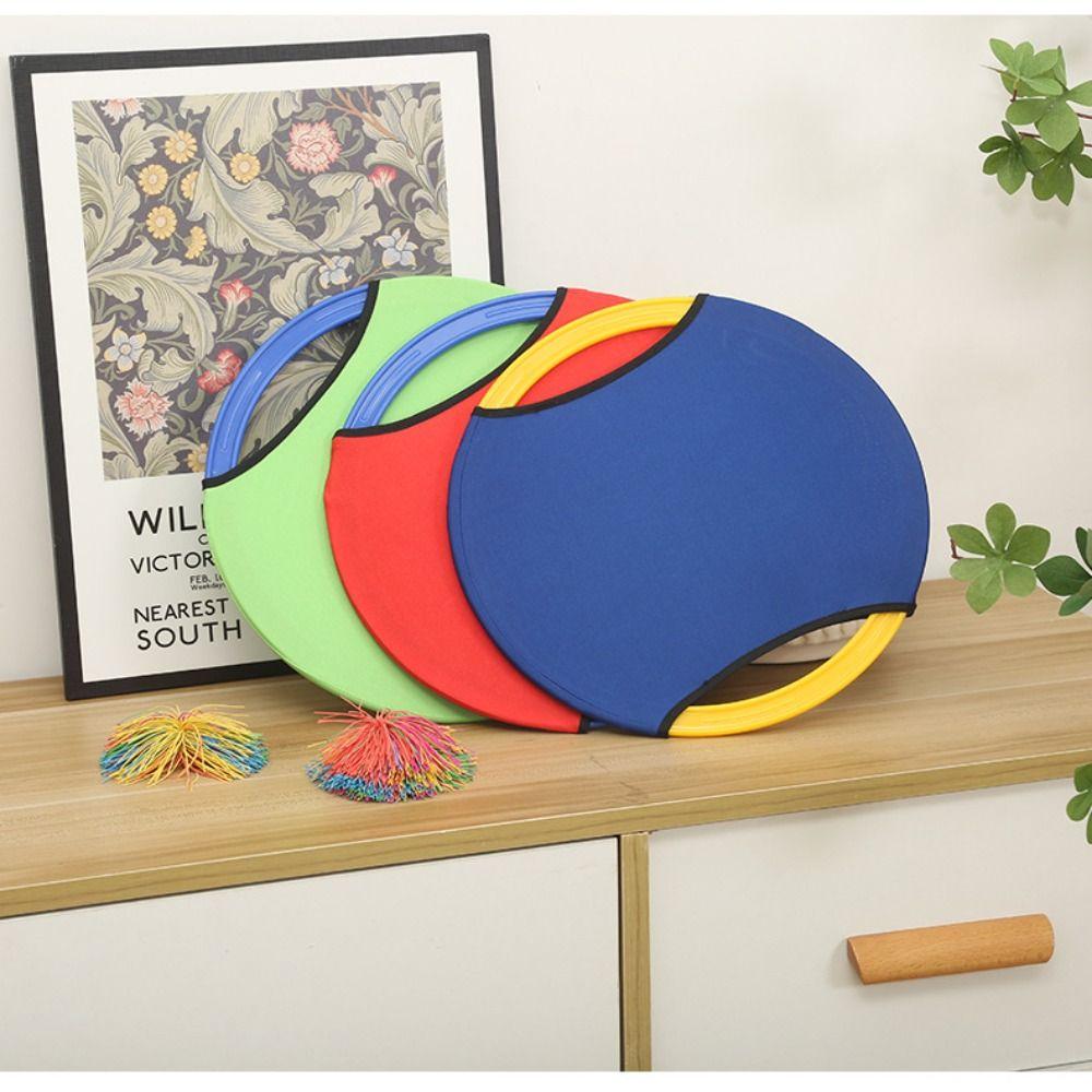 Elastic Plate Throw Catching Ball Toy Ball Funny Ball Rackets Throw Catch Toy for Children/Kids