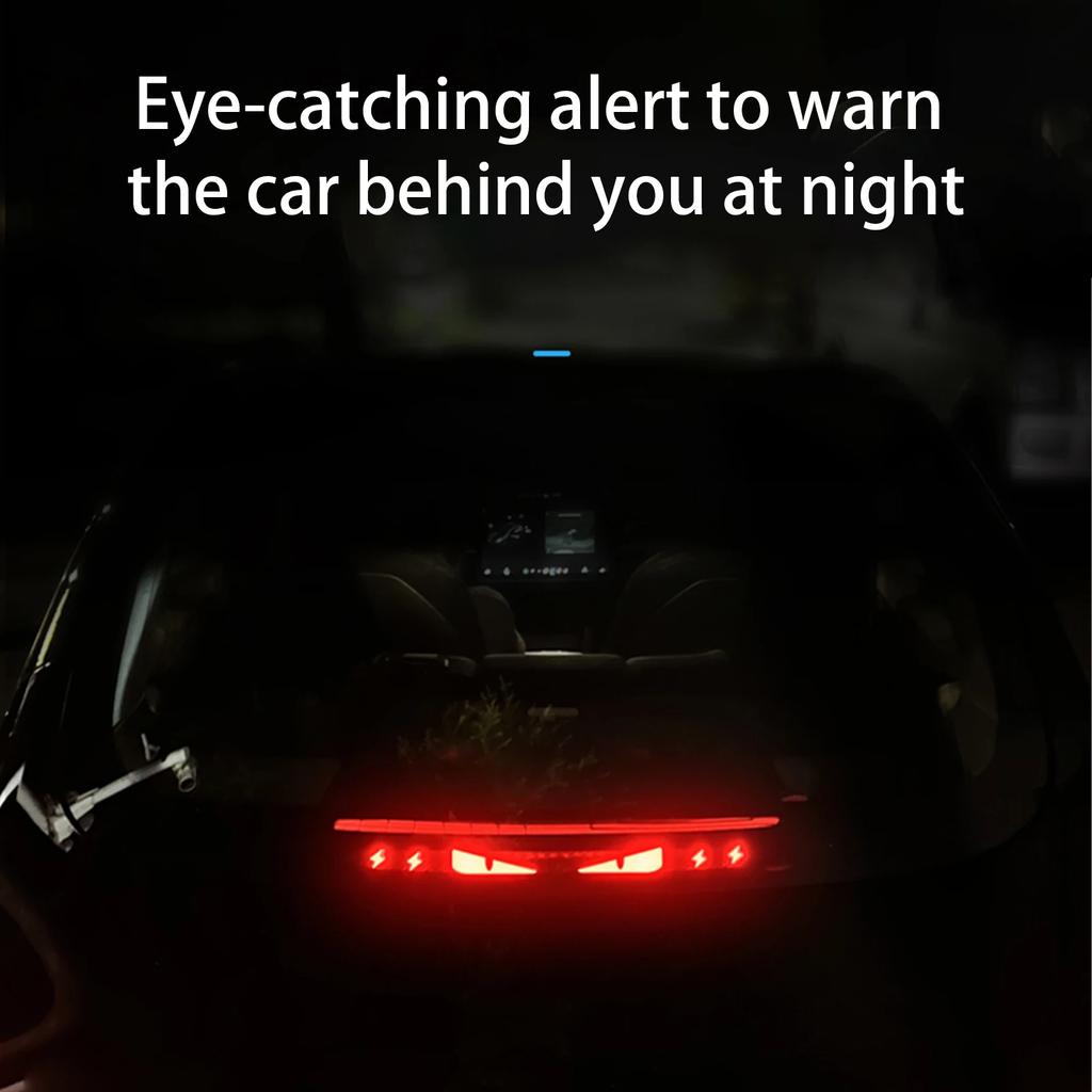 Принимаем индивидуальные наклейки для Tesla Model 3 Y Car High Mounted Brake Acrylic Projection Board Top Tail Light Emblem Halloween