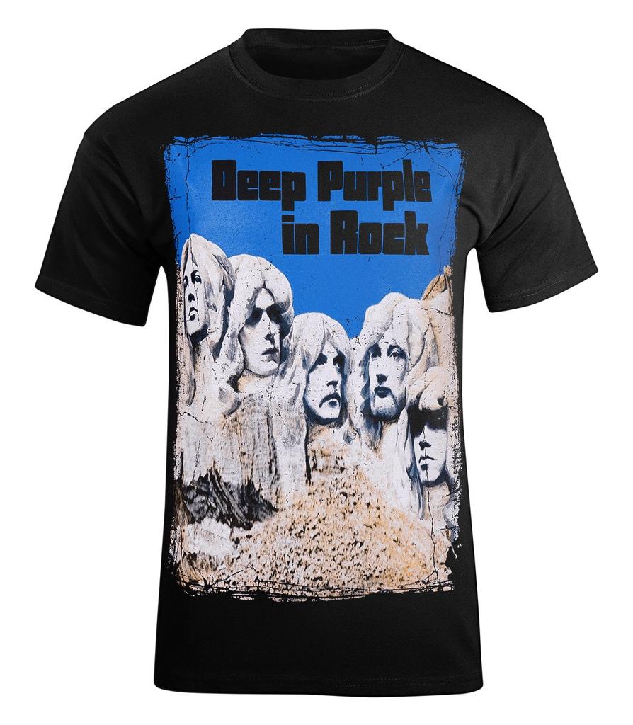 DEEP PURPLE IN ROCK Band T-Shirt Men's and Women's Short Sleeve Retro Hip Hop Y2k Tops Trend Brand T-shirt Summer Men Streetwear