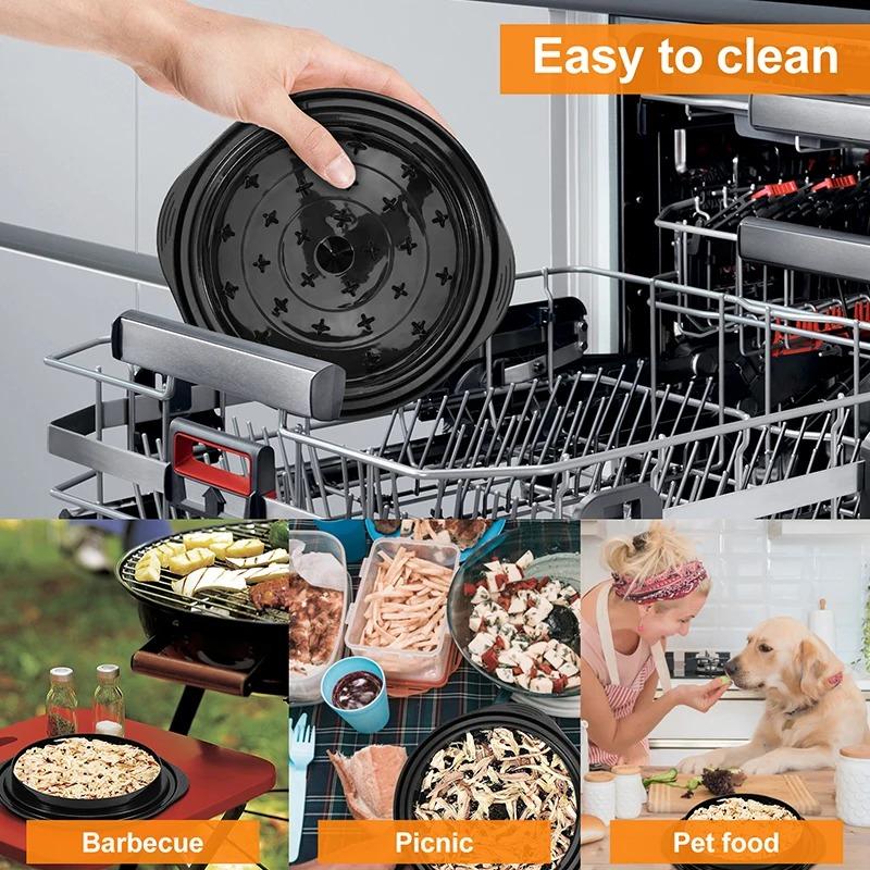 Измельчитель курицы, нескользящий измельчитель куриной грудки, многофункциональная машина для измельчения разрывов, с крышкой для измельчения курицы, свинины, говядины