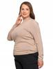 Women's Classic Turtleneck Sweater with Long Sleeves, Viscose, MORAJ M, beige