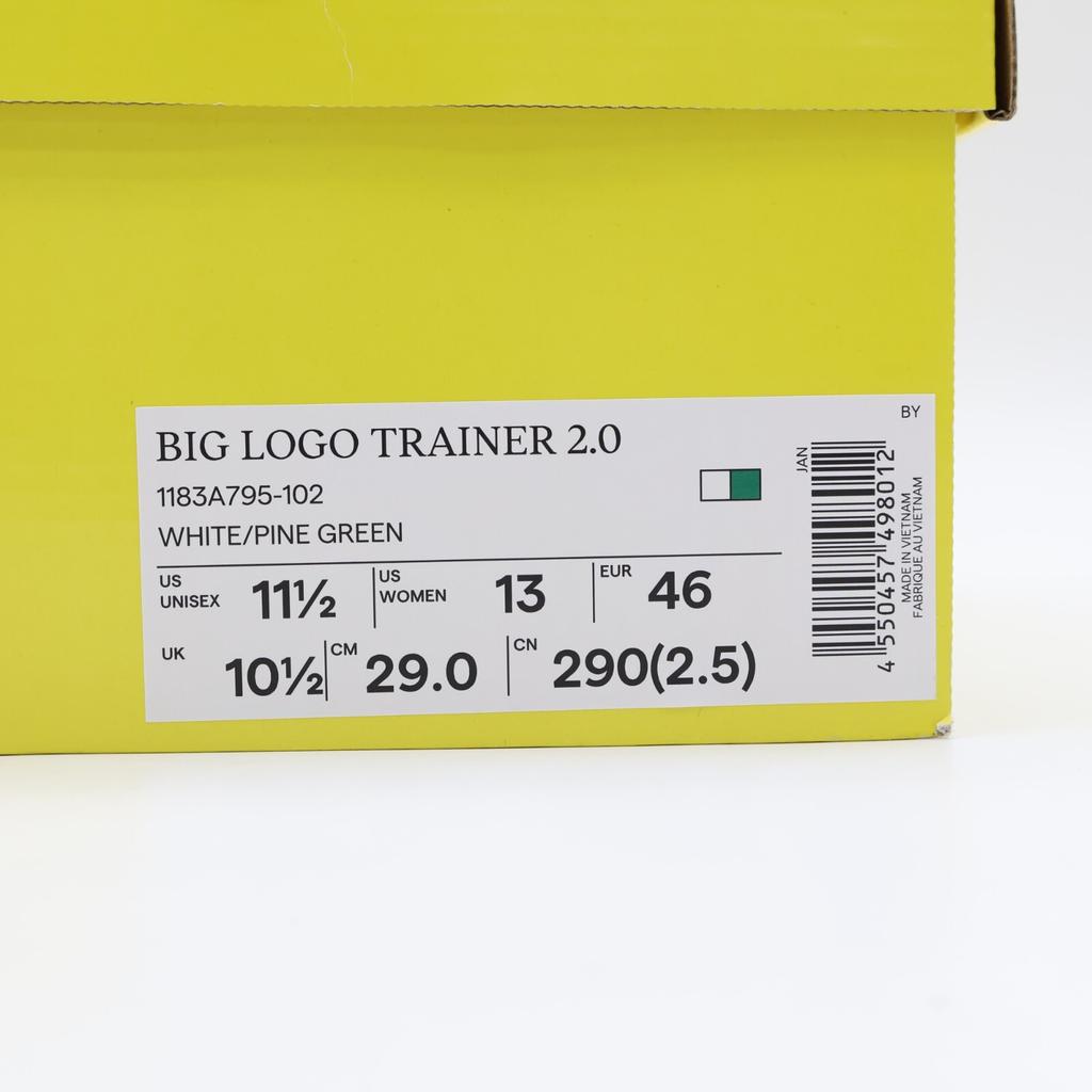 1183A795-102 Onitsuka Tiger Кроссовки с большим логотипом 2.0 Белый Сосново-зеленый (Мужской)
