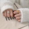 Fashionable And Refined Bow Tie Ring For Women Adjustable Size Copper Jewelry For Every Occasion