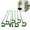 10Pcs Plant Support Stakes with Clips Amaryllis Plant Cage Support Garden Single Stem Flower Support Stake for Tomato Orchid Lily Peony Rose