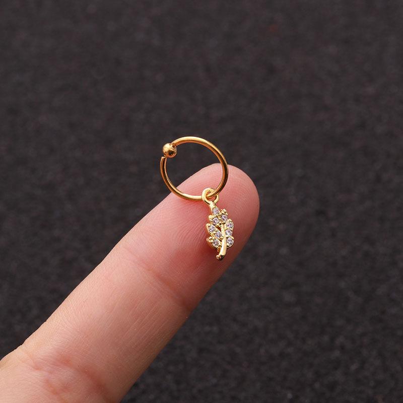 1 шт. серьги с кристаллами для пирсинга ушей висячие серьги-гвоздики для хряща, спирали козелка, модные ювелирные изделия