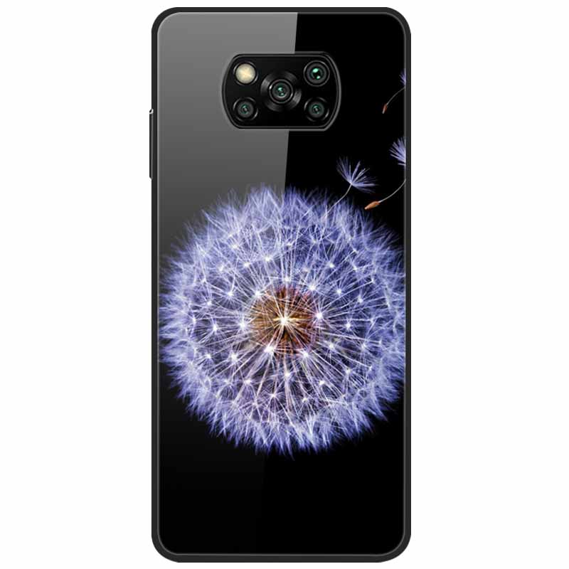 For Poco X3 Pro Case Fashion Cute Tempered Glass Luxury Coque Covers for Xiaomi Poco X3 NFC Cases PocoX3 X 3 Bumper Protector