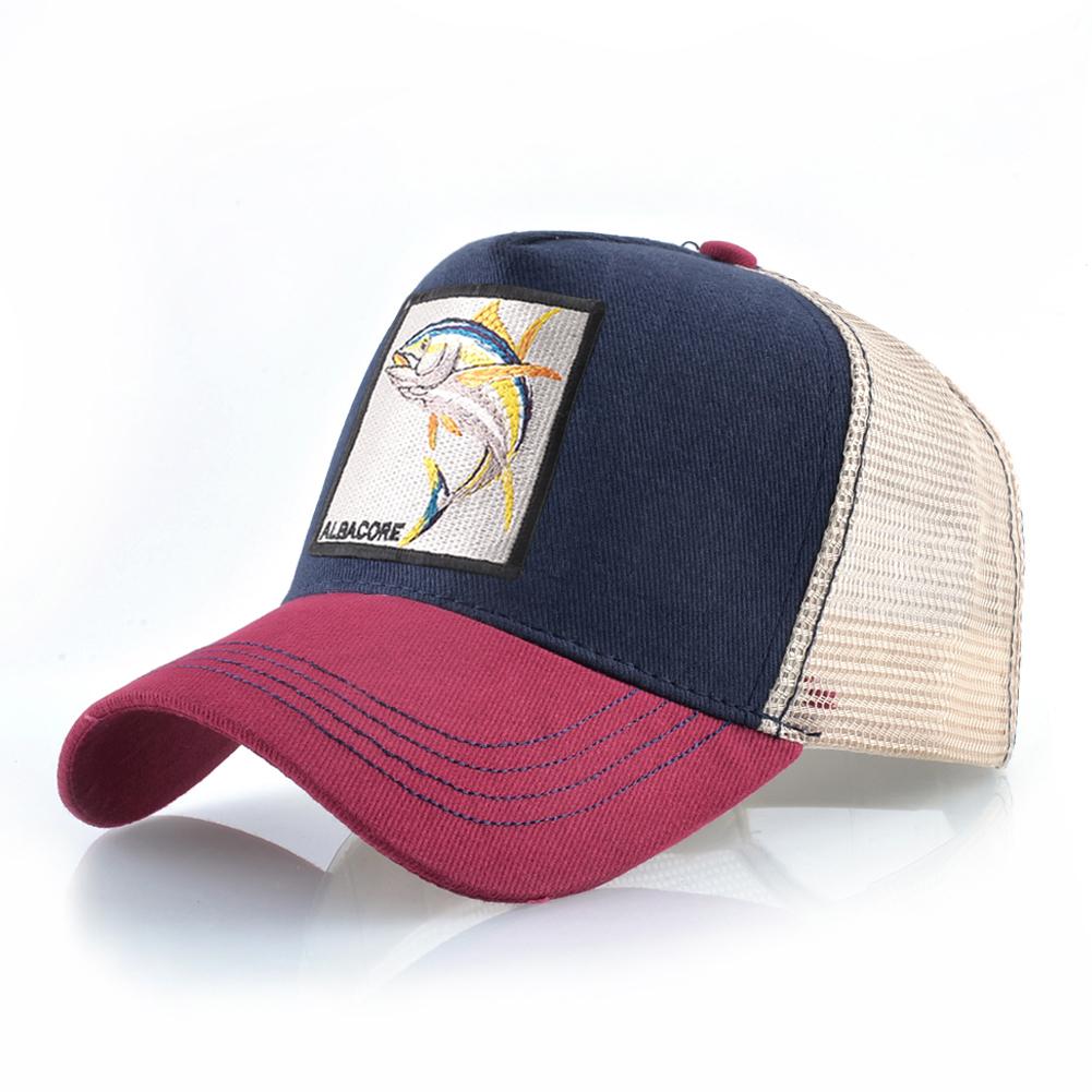 Дышащая сетчатая бейсболка, женская модная кепка-дальнобойщик с нашивкой из альбакора, мужская бейсболка в стиле хип-хоп, Snapback Bone Casquette