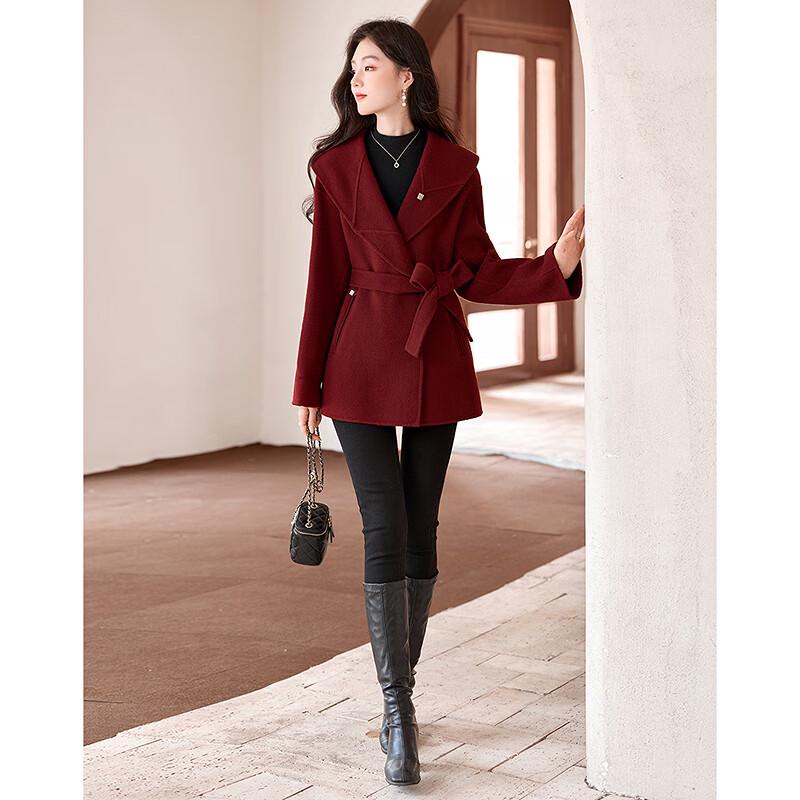 Fleeting Years Elegant Mid-Length Woolen Coat
