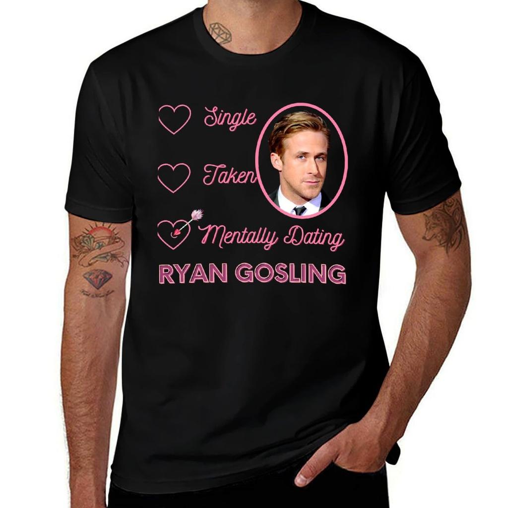 Birthday Gifts Gosling Handsome Male Ryan Actor Awesome For Music Fans Tshirt Casual Loose Daily Wear Tshirt