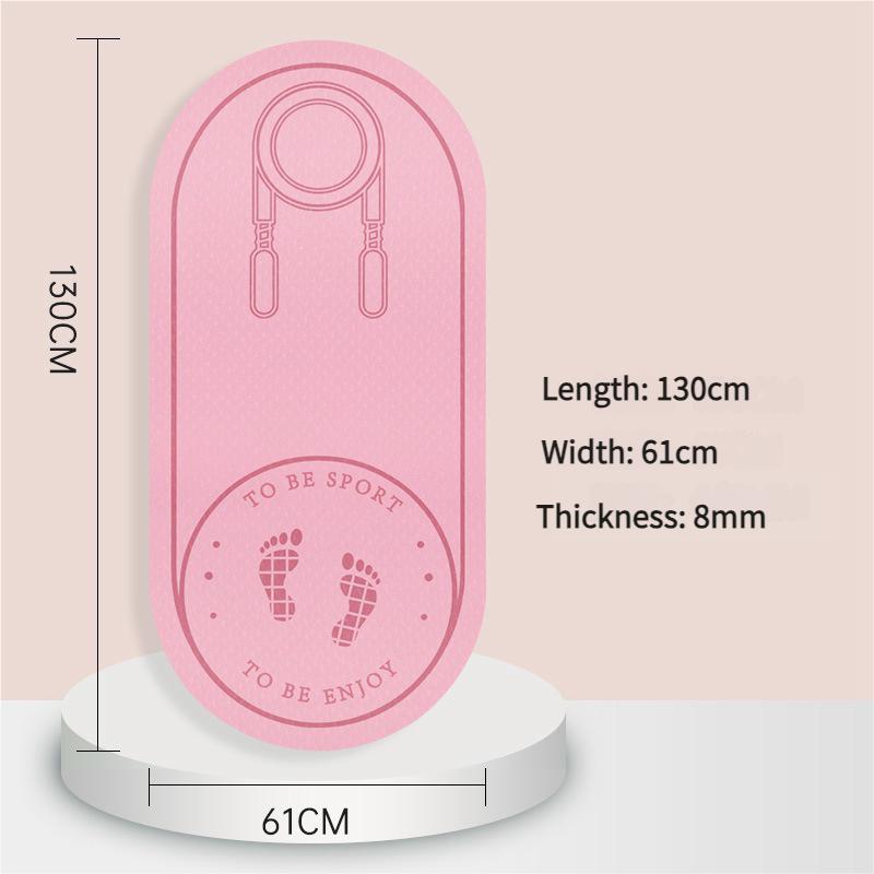 Очень толстый коврик для скакалки из ТПЭ для занятий фитнесом в помещении, нескользящий бесшумный коврик для упражнений с амортизацией для защиты пола домашнего спортзала