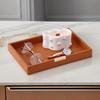 Квадратный настольный лоток для хранения вещей, декоративный туалетный столик в скандинавском стиле, держатель для часов, подставка для духов, гостиная