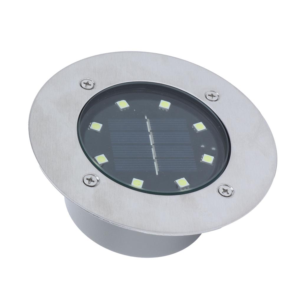 Солнечный подземный светильник, белый свет, водонепроницаемый, встраиваемый светодиодный светильник для ландшафта на открытом воздухе