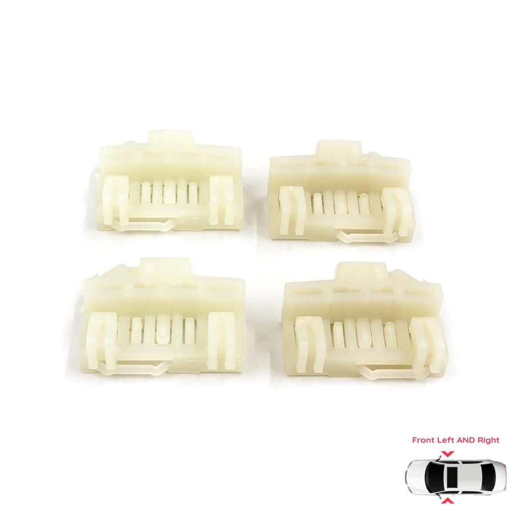 V1EWR46+V1EWR47 Window Regulator Guide Clips Front for Pontiac Grand Am Sunfire Oldsmobile Alero Cutlass Chevrolet Cavalier Malibu