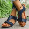 Fashion 2025 Summer New Women's Flat Sandals Trend Casual Comfortable Soles Beach Women's Shoes Simple Roman Sandals Sandalias De Mujer