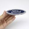 UIDT3 Ford Logo 11.5cm ABS Car Front Hood Bonnet Emblem Rear Badge Accessories Blue For Focus Fiesta Mondeo F150 Ranger Fusion Kuga