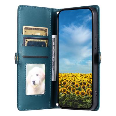 Для Motorola Moto G45 5G/G34 5G Кожаный чехол Кошелек Подставка Чехол для телефона с ремешками