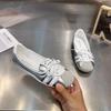 Fashion 2024 Women's Fashion Flat Sneakers Bottom Sports Colored Casual Shoes Flat Heel Lace Up Derby Shoes Women's Casual Sports Shoes