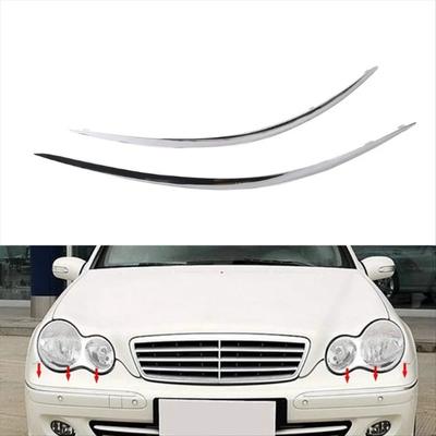 Для 2007-2009 Mercedes Benz W211 E320 E350 E550 E63 AMG Молдинг переднего бампера Хромированная накладка 2118852321 2118852421