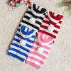 Classical Dog Cat Sweater Warm Winter Puppy Dogs Clothes With Hat Striped Christmas Jacket Coat Pug Yorkies Yorkshire Clothing