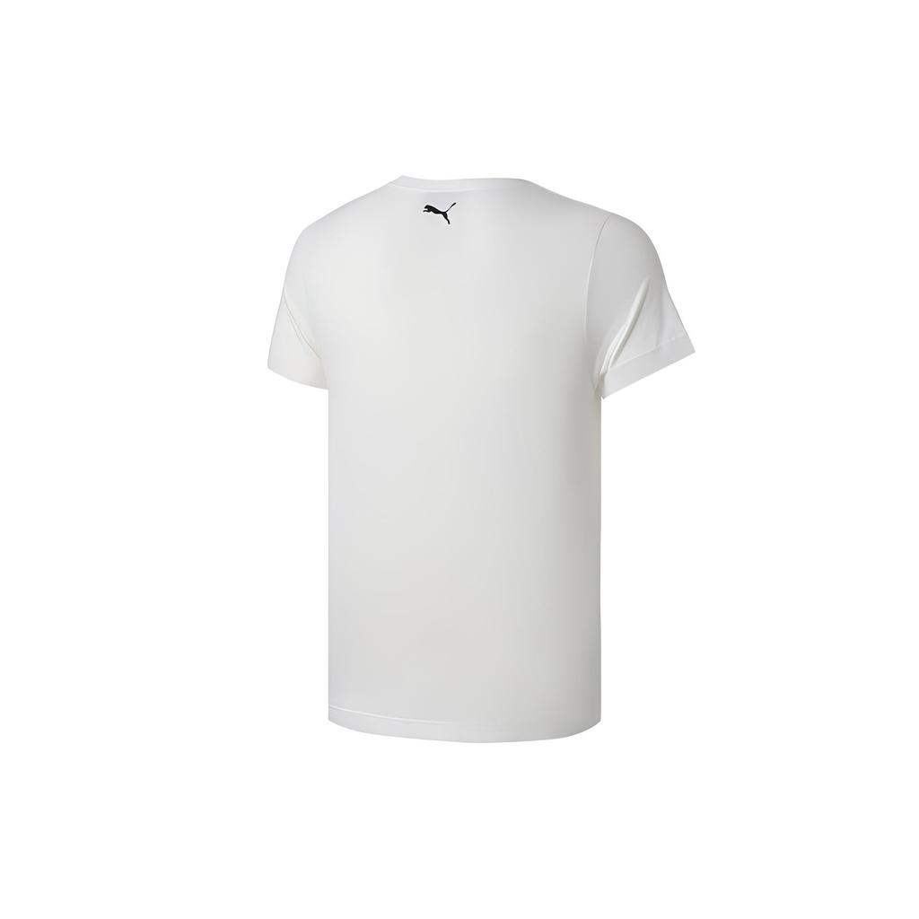 PUMA Logo Graphic T-Shirt 'White Green Black' Men's 588012-02