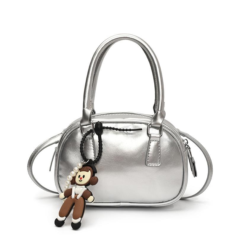 Премиальная нишевая сумка с чувством, женская 2025, новая весенне-летняя модная повседневная сумка через плечо, сумка-мессенджер, портативная сумка-боулинг