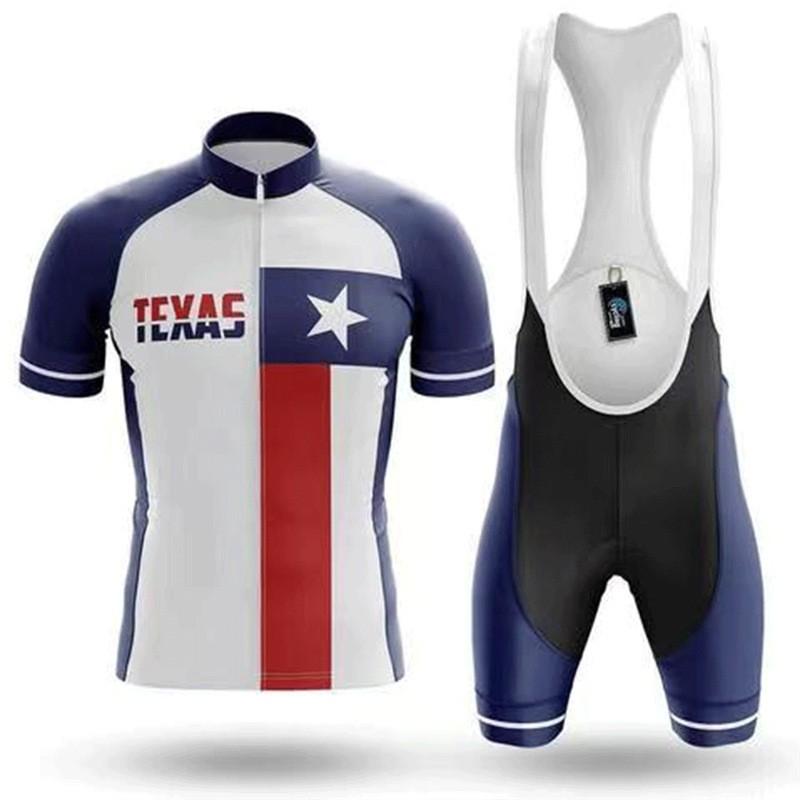 Mens Cycling Jersey Shorts Set Quick-Dry Breathable Bike Wear Road