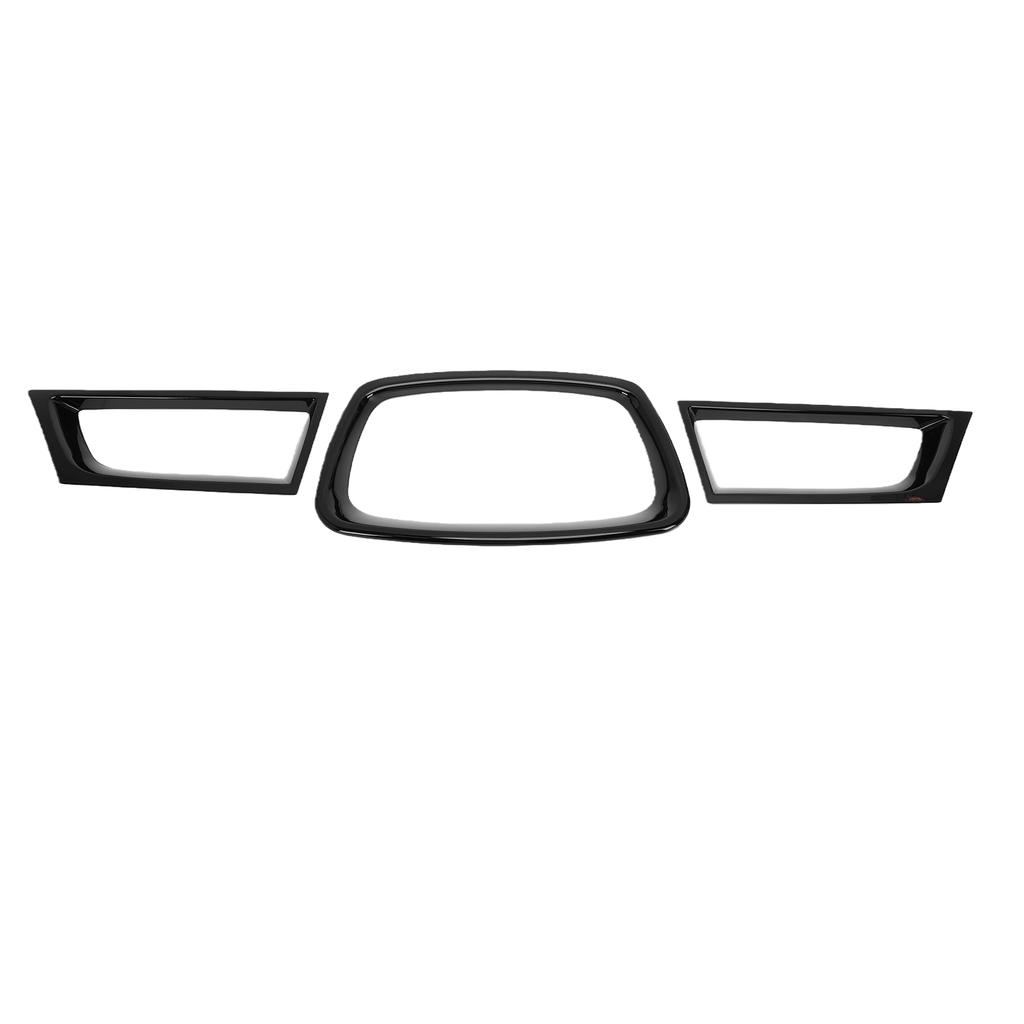3Pcs Front Bumper Grill Trim Replacement for Subaru Impreza WRX STI 9th 2006 2007 Decorative Set for Car Grille Gloss