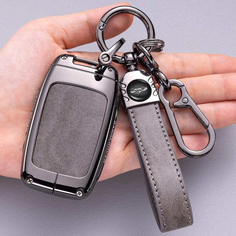Zinc Alloy Car Key Case Cover Shell For Land Rover Range Rover Discovery Evoque Sport Velar For Jaguar XE E-Pace Accessories