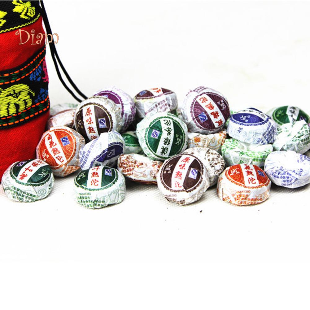 250g 10 Flavors 50Pcs Chinese Yunnan High Quality Ripe Mini Puerh Black Tea