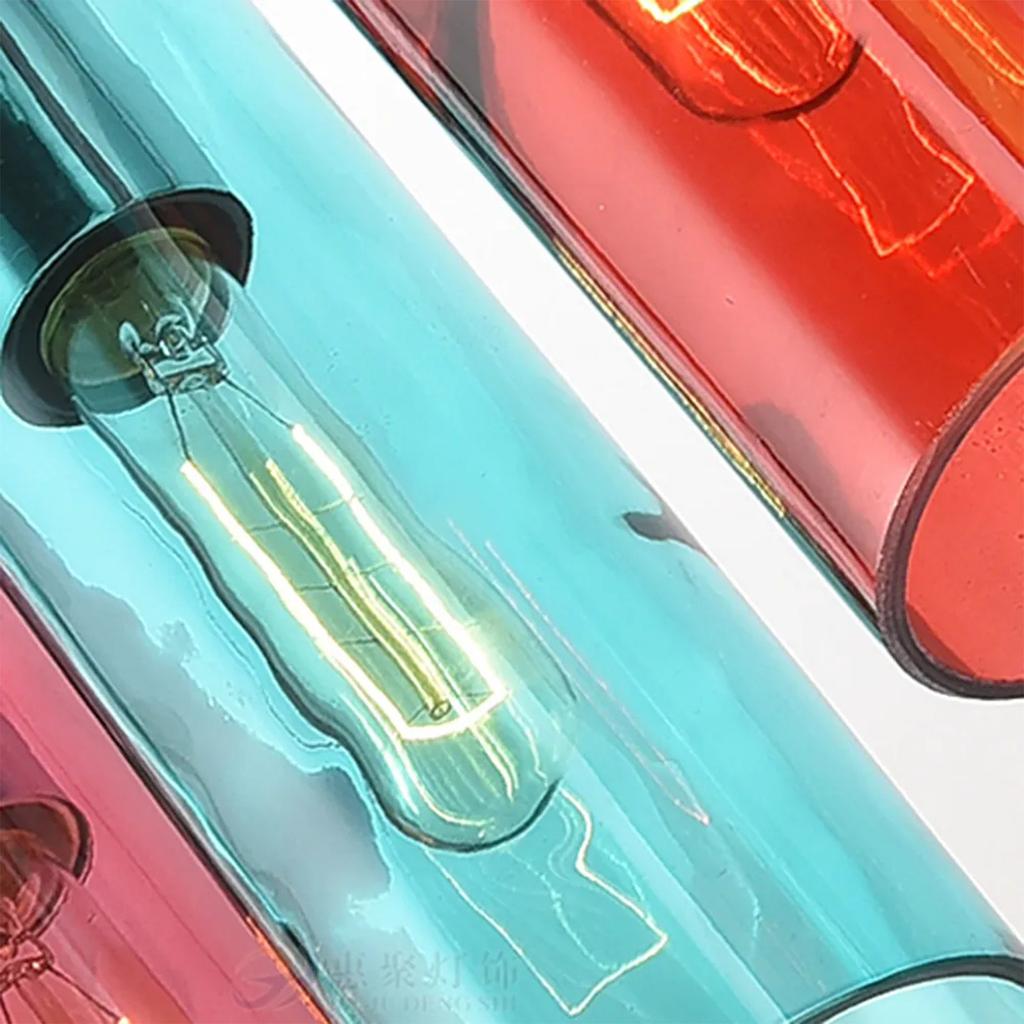 Круглый стеклянный подвесной светильник Креативный и персонализированный подвесной светильник из цветного стекла Ресторан Современный подвесной светильник Бар Подвесной светильник Барная стойка