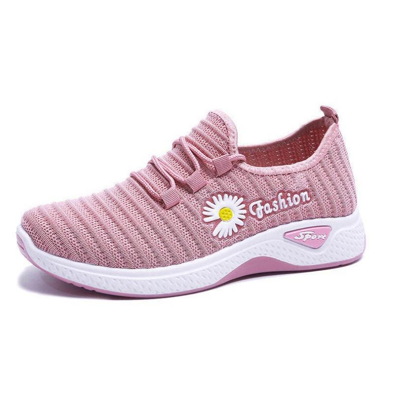 Women's Shoes Autumn New Style True Fly Weaving Old Beijing Cloth Little Daisy Women's Casual Sports Shoes Walking