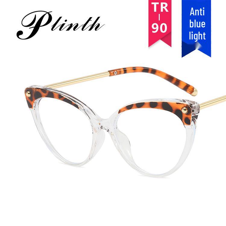 Оправа для очков TR90 в стиле ретро «кошачий глаз» с защитой от синего света для женщин