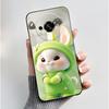Для Oukitel C59 Чехол Oukitel C59 Pro Обложка Роскошный Милый Любовь Кролик Забавный Узор Черный ТПУ Мягкий Силикон Защитный Чехол для Телефона