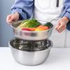 Stainless Steel Drain Basket Colander Fruit Rice Vegetable Washing Basket Strainer Drainer with Handle Kitchen Storage Tools