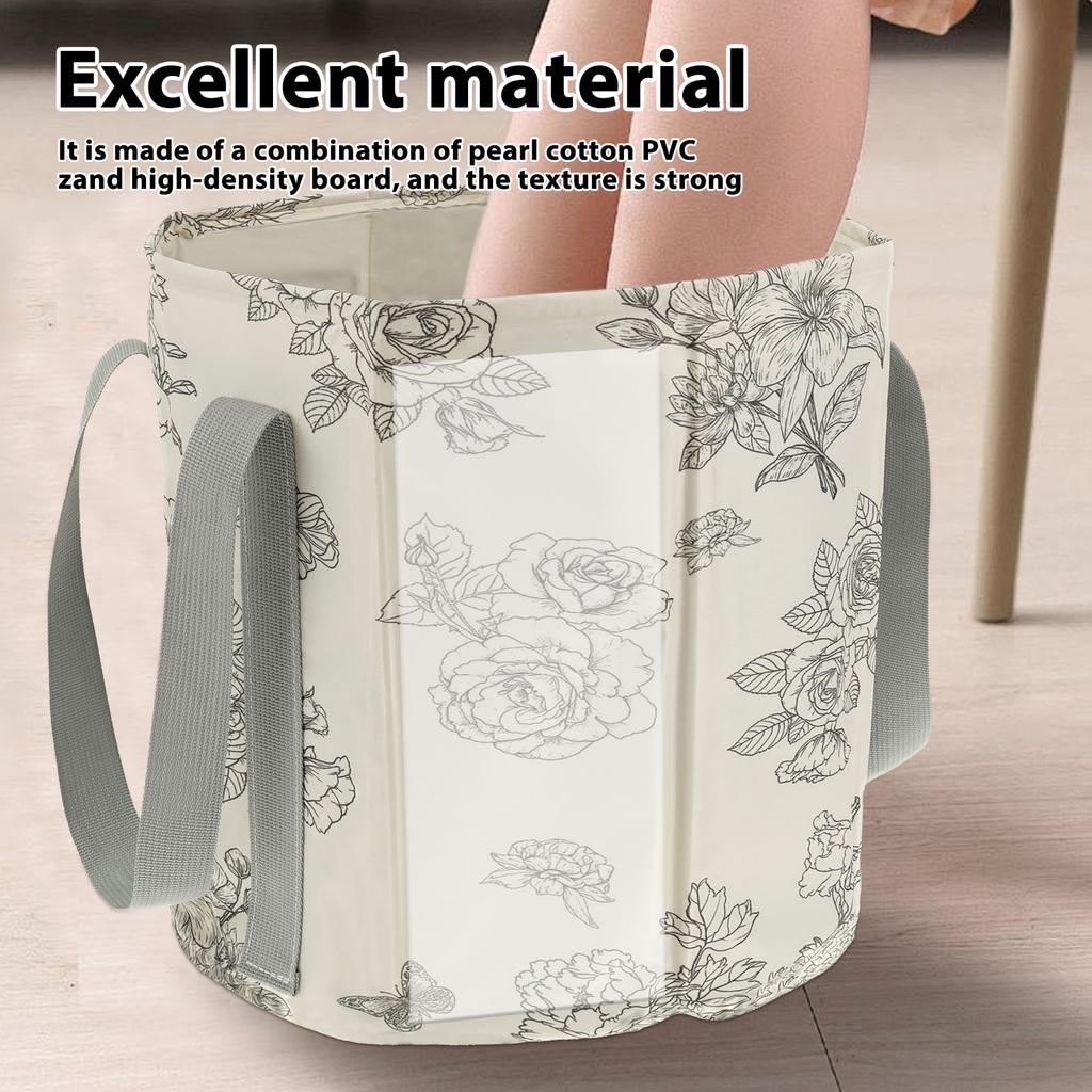 Foldable Foot Bath Basin Portable Travel Collapsible Bucket Soaking Tub Spa Footbath Sauna Household Outdoor Camping Washing