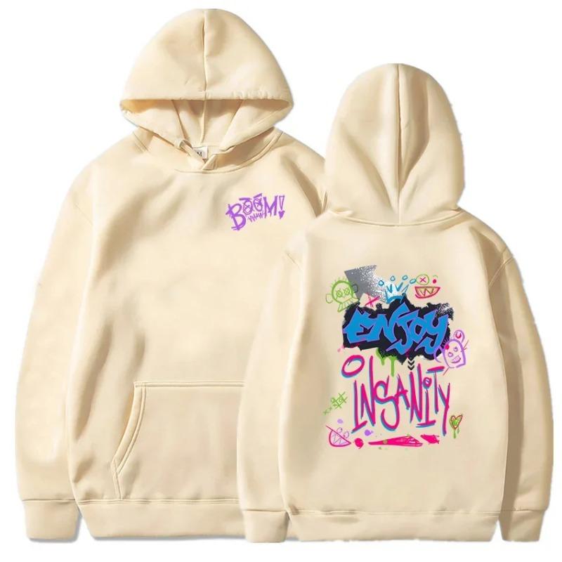 Толстовки с капюшоном Boom Monkey Cartoon Graphic Jinx Arcane Video Game Funny Long Sleeve Women Hooded Sudaderas Female Pullover Hoodies & Sweatshirts women's