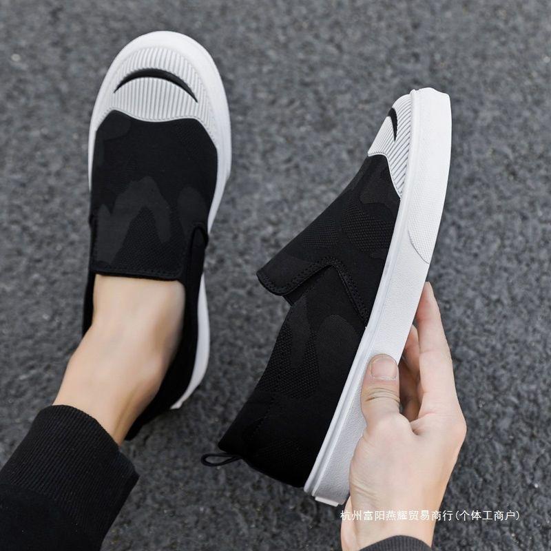 2024 лето новые мужские парусиновые туфли корейская версия повседневные студенческие туфли на одном ходу ленивые тканевые туфли трендовые мужские туфли