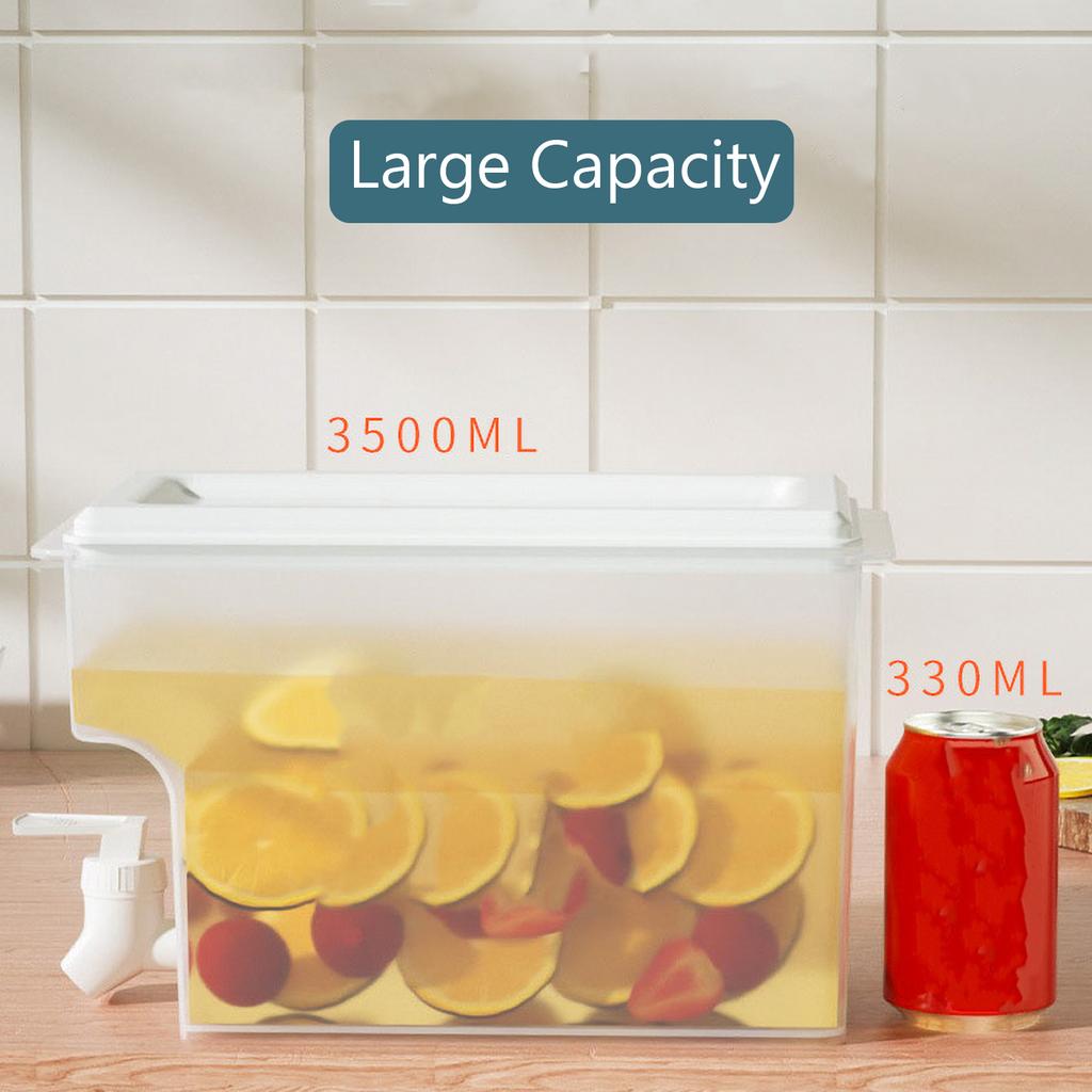 Cold Kettle Water Container Beverage Dispenser with Faucet Refrigerator Iced Cold Kettle Home Large