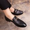 Leather Shoes One Pedal Nightclub Hairstylist Pointed Head British Casual Small Leather Shoes Men Glossy Social Guy Trendy Shoes