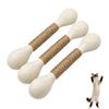 Игрушки для кошек для дома, Интерактивная игрушка для кошек Qtip, Кролик, Плюшевый пищащий кролик, Когтеточка, Игрушки для грызения для котят, Прочные, устойчивые к укусам