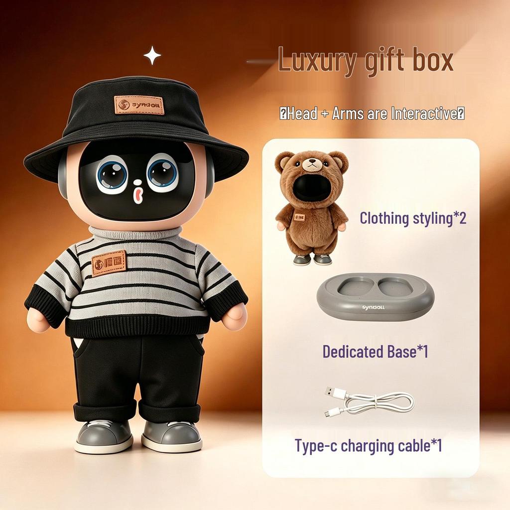 Интерактивная робот-игрушка Xi Dou Smart AI Bean Bag: Кукла-компаньон Сяо Чжи для детей с функцией непрерывного диалога